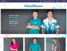 Tablet Screenshot of personalitees.com.au